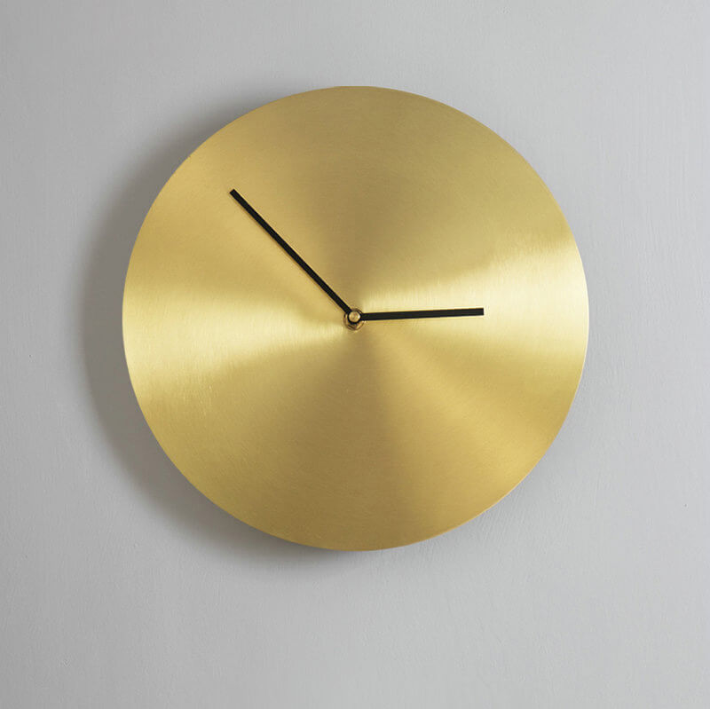 Umbra Ribbon Wall Clock 30cm Brass