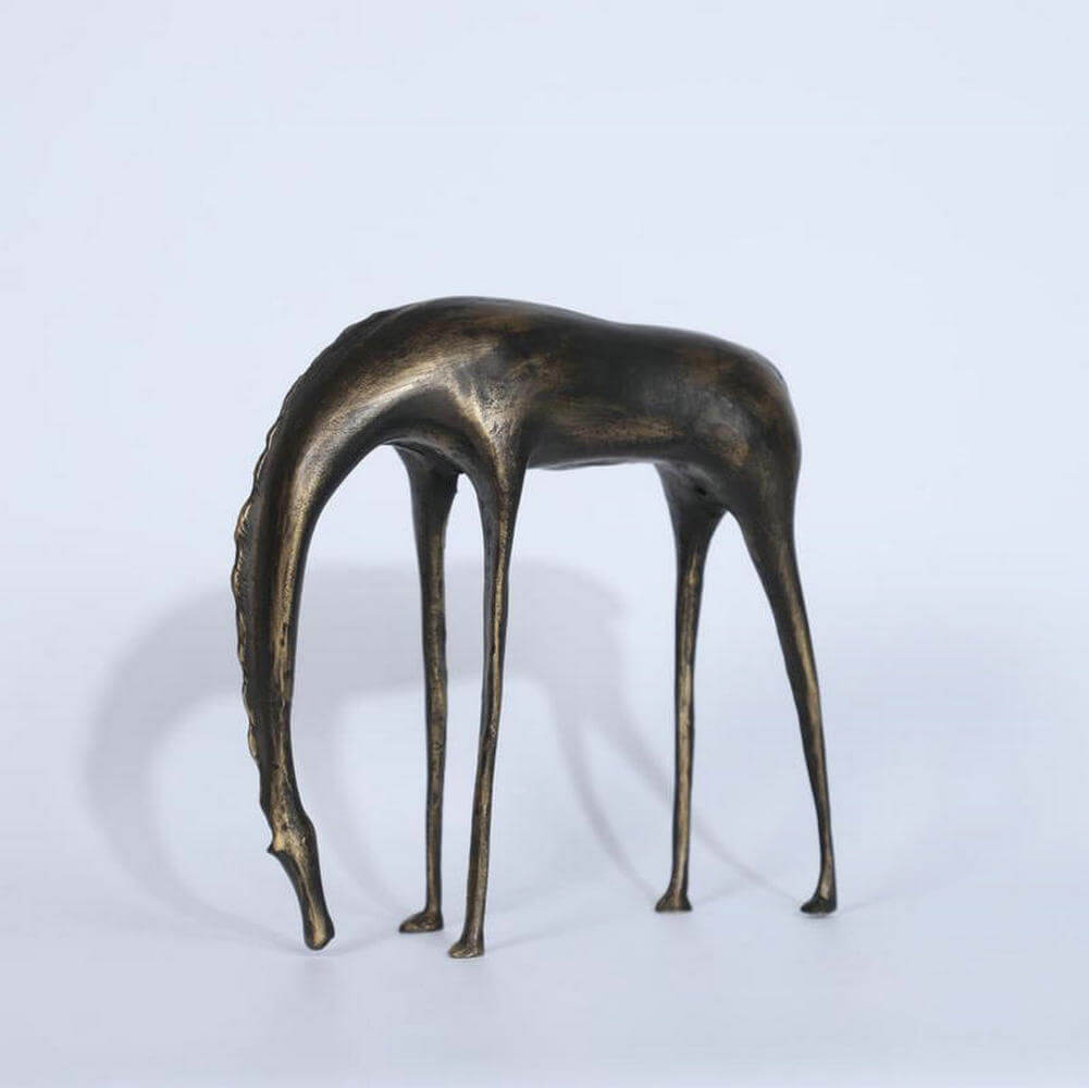 Creative Leopard Figurine Flocking Table Art Animal Home Decor