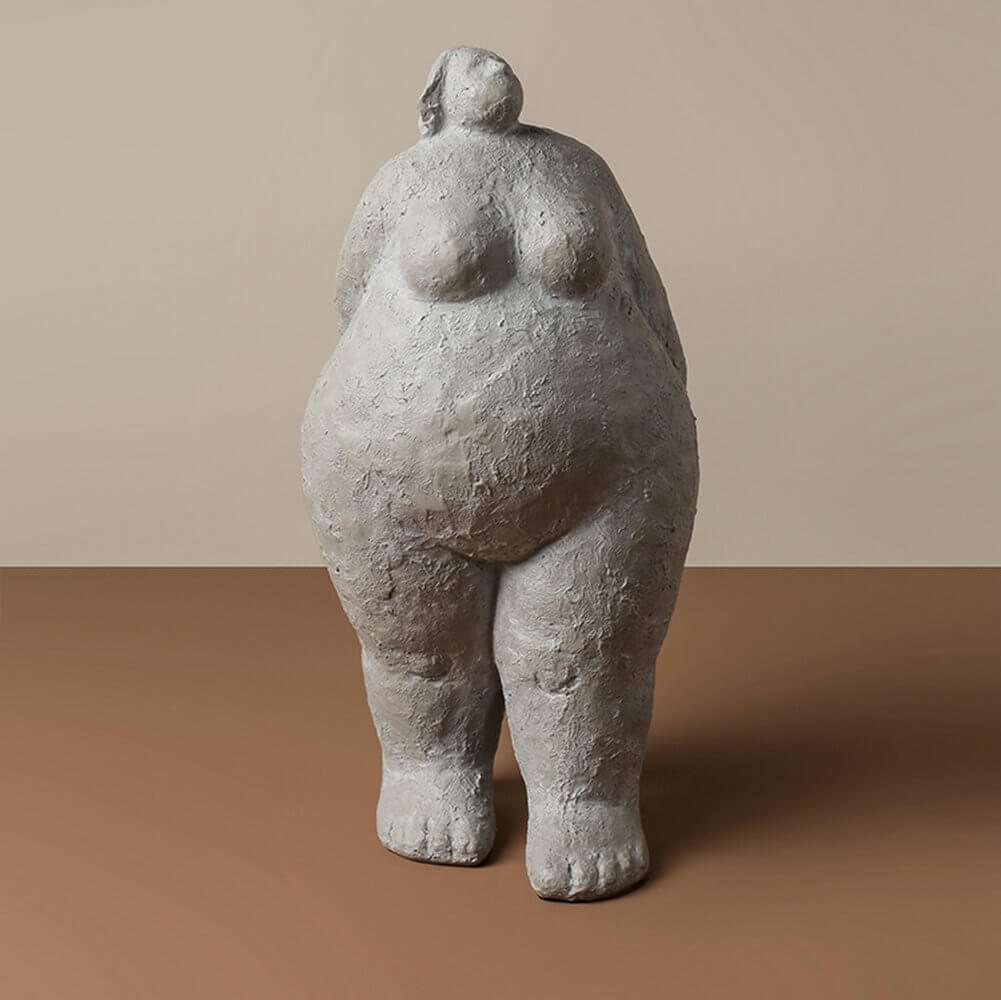 Fat Lady Sculpture Resin Posture Figurine Overweight Women Statue for Home  Decor - Warmly Life